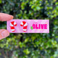 Adorable Hand Painted Candy Cane Stud Earrings - Festive Sweetness