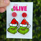 Christmas Grinch Earrings - Celebrate with Studs and Dangles