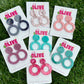 Gorgeous Retro Hoop Dangle Earrings - Available in Various Colours