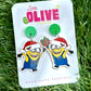 Minions Christmas Drop Dangle Earrings - Holiday Cheer