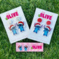 Santa Stitch Earrings - Choose Your Style: Studs or Dangles!
