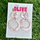 Gorgeous Retro Hoop Dangle Earrings - Available in Various Colours