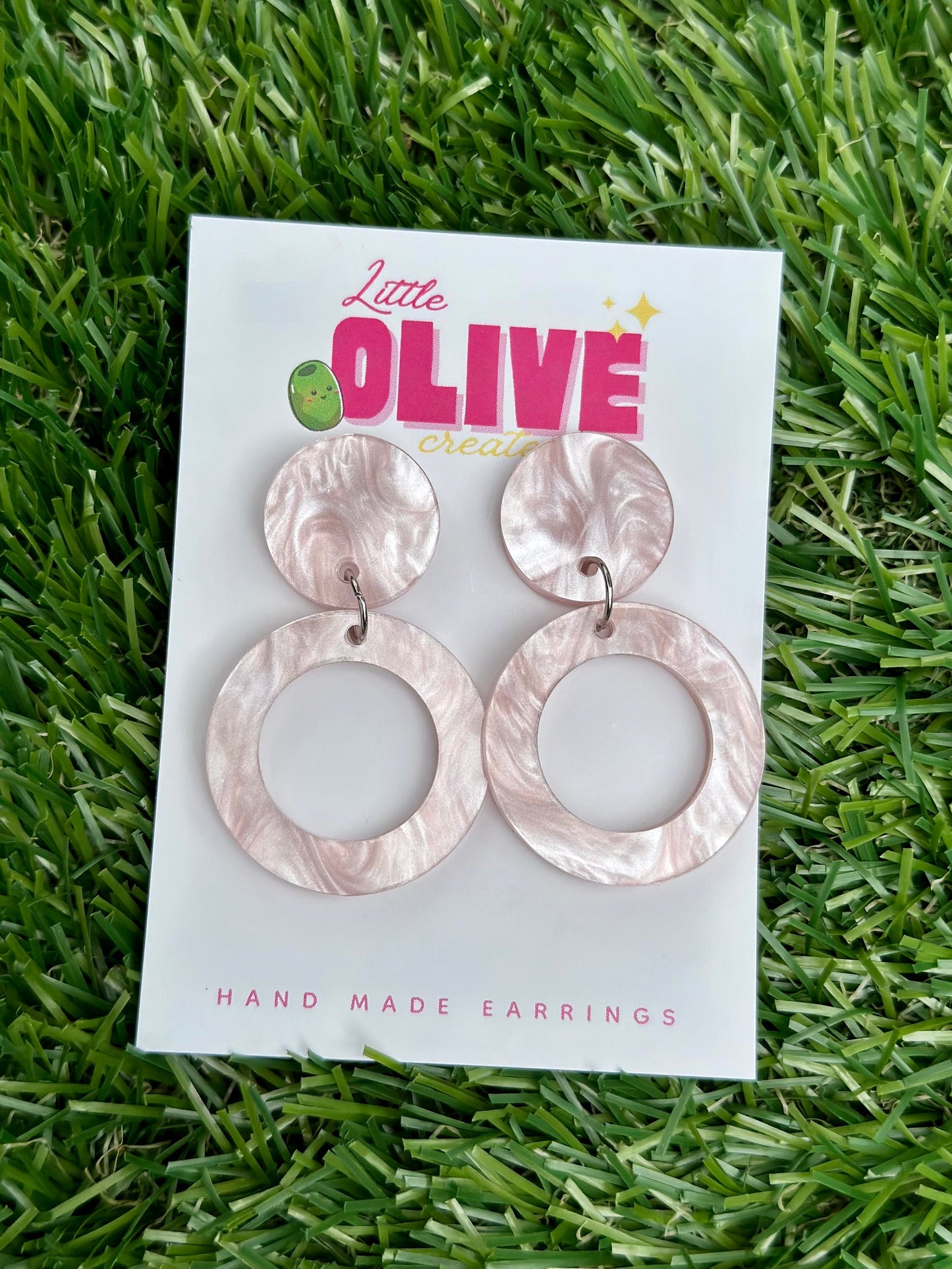 Gorgeous Retro Hoop Dangle Earrings - Available in Various Colours