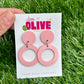 Gorgeous Retro Hoop Dangle Earrings - Available in Various Colours