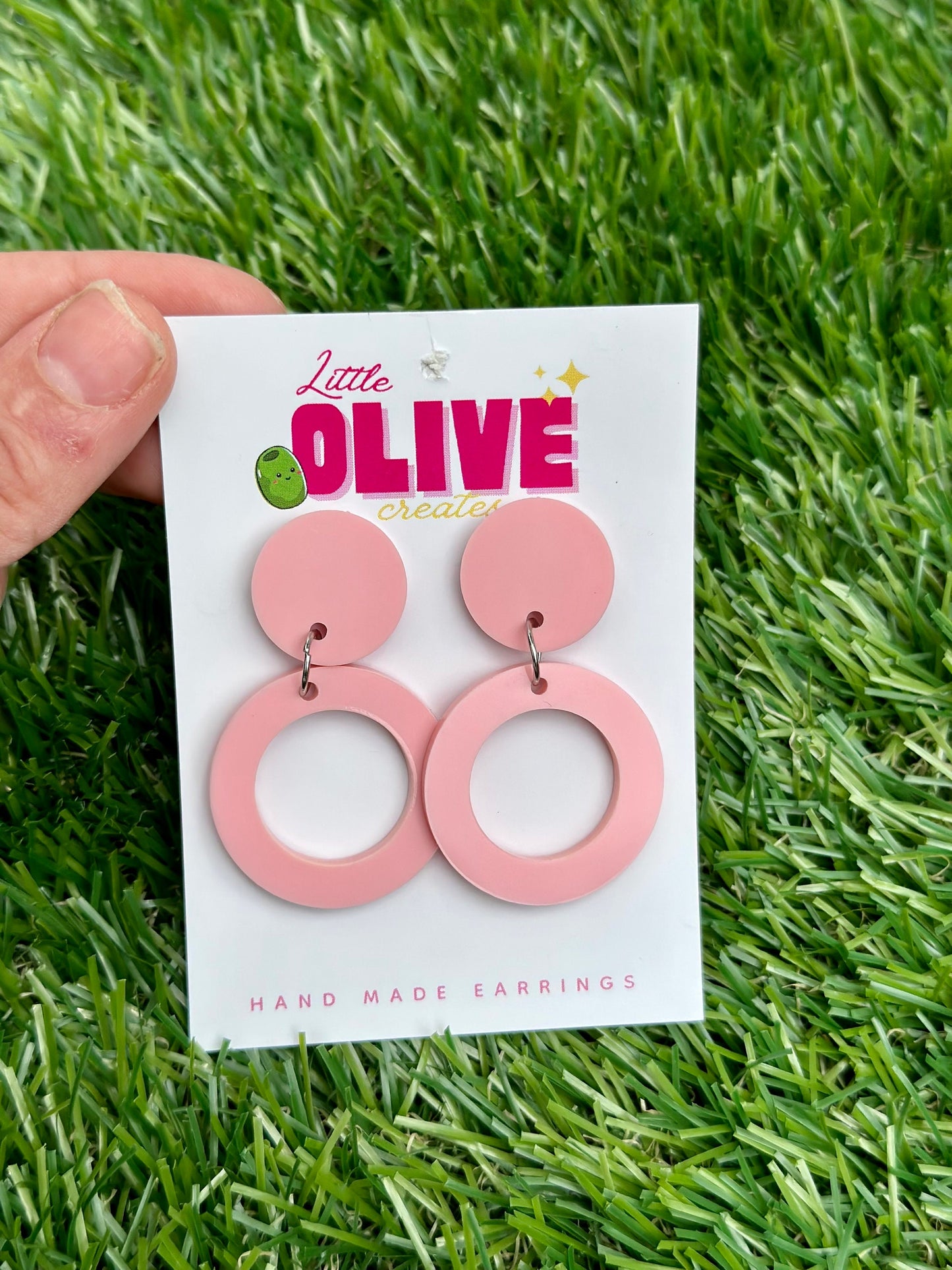 Gorgeous Retro Hoop Dangle Earrings - Available in Various Colours