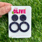 Gorgeous Retro Hoop Dangle Earrings - Available in Various Colours