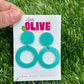 Gorgeous Retro Hoop Dangle Earrings - Available in Various Colours