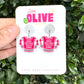 Merry Christmas Ya Filthy Animal' Mini Dangle Earrings - Home Alone Inspired Festive Humour