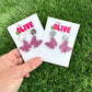 Gorgeous Pink Butterfly Mini Drop Dangle Earrings - Perfect for Subtle Statements