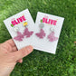 Gorgeous Pink Butterfly Mini Drop Dangle Earrings - Perfect for Subtle Statements
