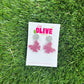 Gorgeous Pink Butterfly Mini Drop Dangle Earrings - Perfect for Subtle Statements