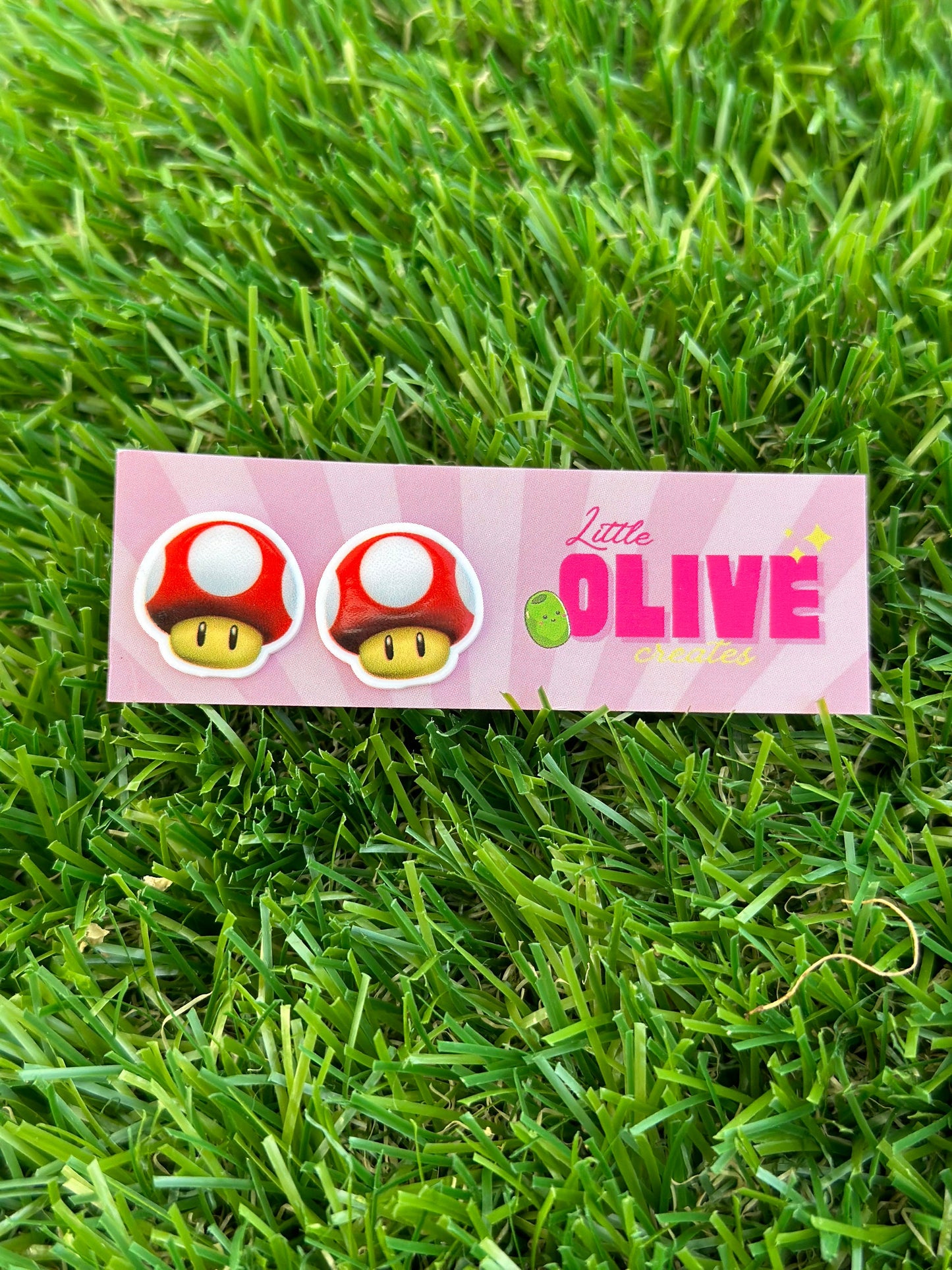 1UP Mario Mushroom Stud Earring - Level Up Your Style