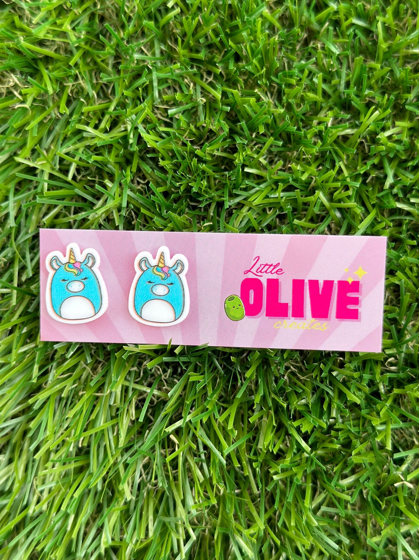 Adorable Unicorn Squishmallow Stud Earrings - 3 Charming Variations
