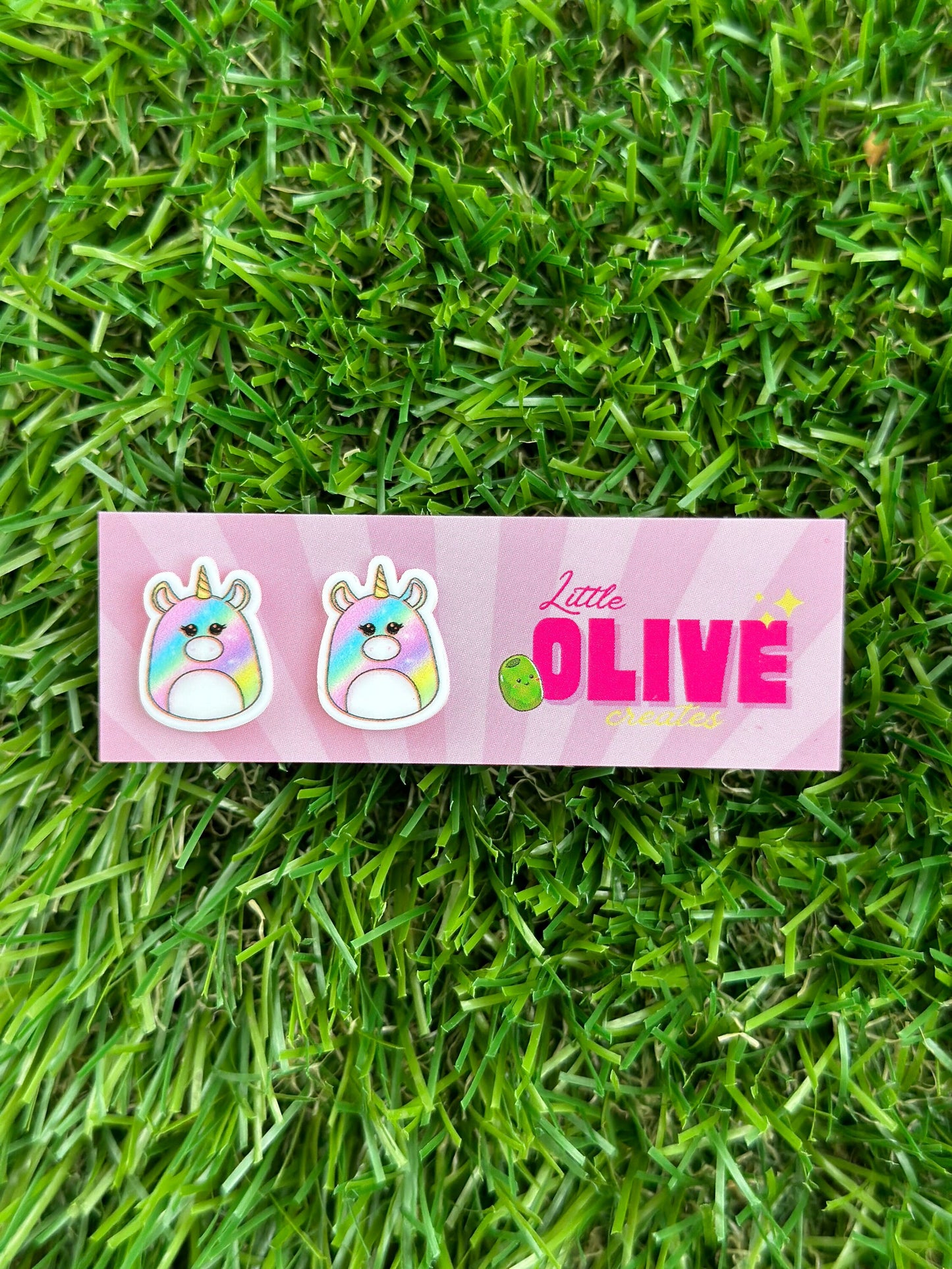 Adorable Unicorn Squishmallow Stud Earrings - 3 Charming Variations