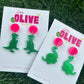 Dino Delight Mini Dangle Earrings - Playful Prehistoric Charm
