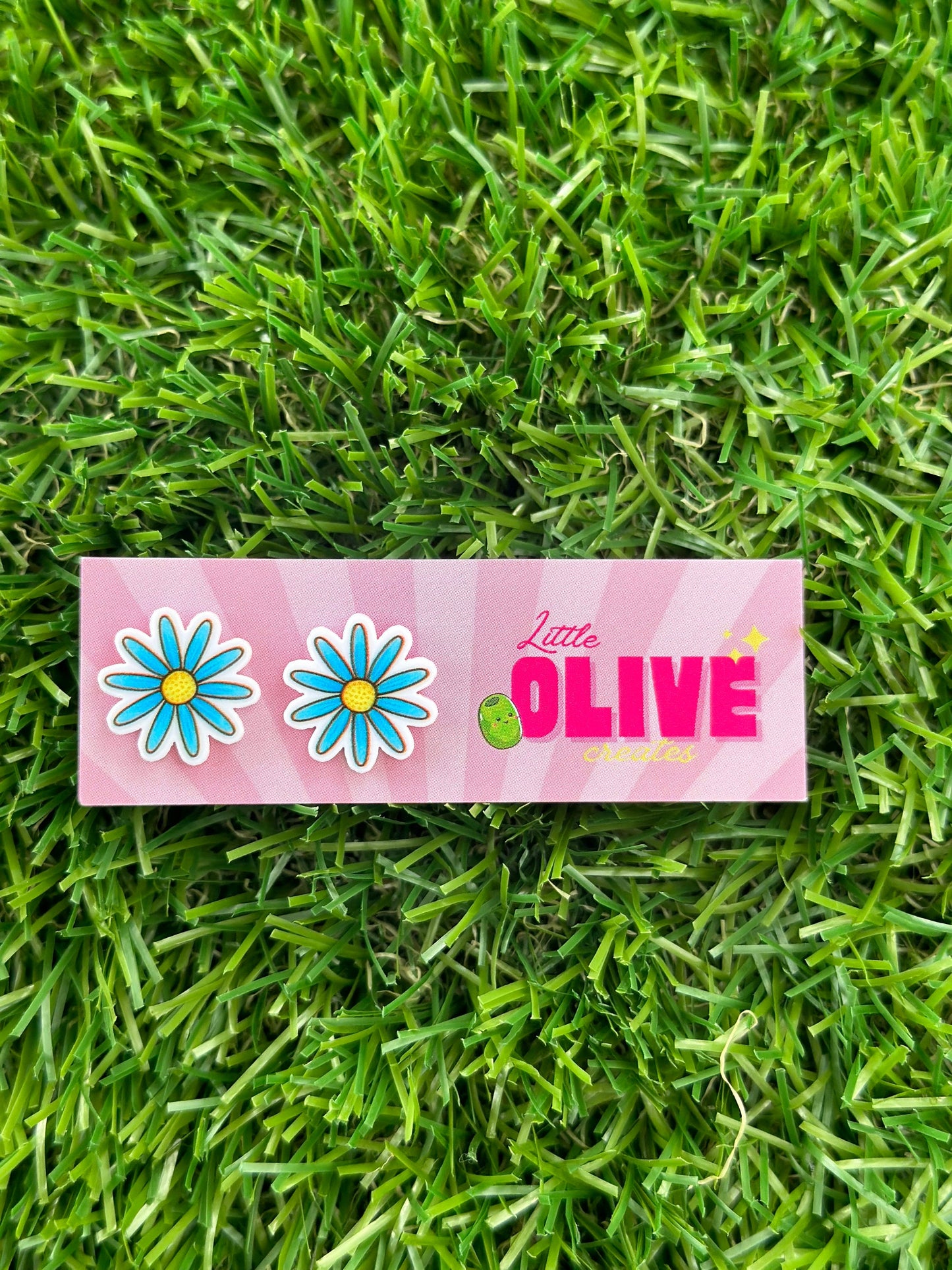 Daisy Delight 15mm Fun Stud Earrings - Choose Your Colorful Petal!