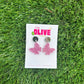 Gorgeous Pink Butterfly Mini Drop Dangle Earrings - Perfect for Subtle Statements