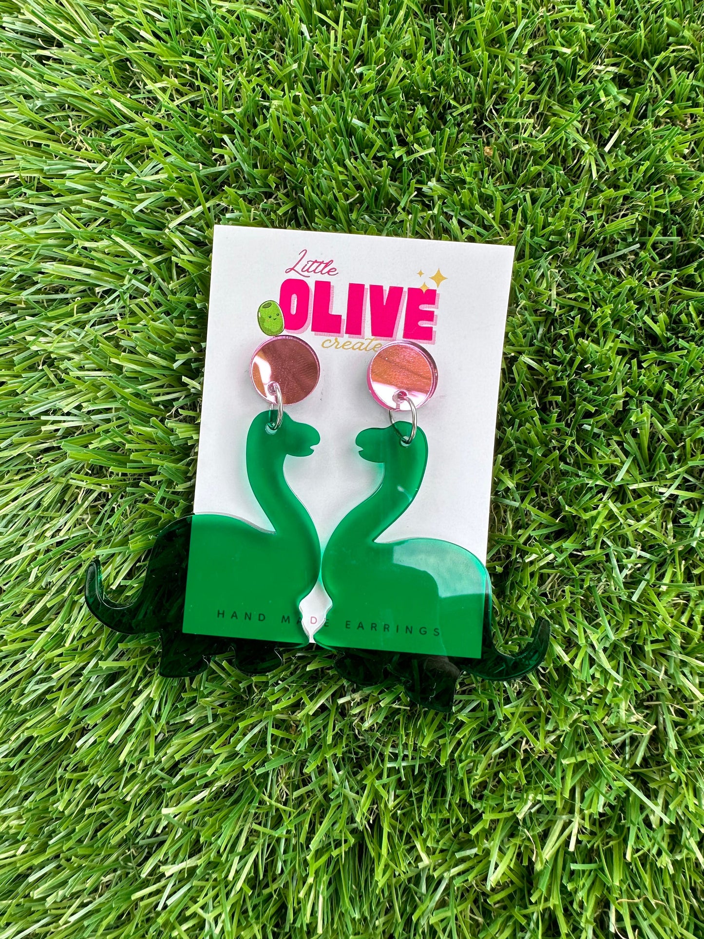 Awesome Dinosaur Dangle Earrings - T-Rex or Brontosaurus, Your Choice!