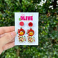Winnie the Pooh and Tigger Christmas Earrings - Festive Friendship