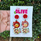 Winnie the Pooh and Tigger Christmas Earrings - Festive Friendship