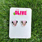 Adorable Minnie-Inspired  Stud Earrings