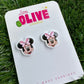 Adorable Minnie-Inspired  Stud Earrings