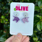 Gorgeous Purple Glitter Unicorn Mini Dangle Earrings - Enchanting Sparkle for All Ages!