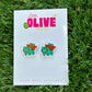 Pokémon Holiday Duo Earrings - Eevee and Bulbasaur Festive Delights