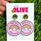 Radiate Positivity Affirmation Dangle Earrings - Uplifting Style