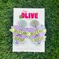 Empowering Affirmation Dangle Earrings - 'Self Care Isn't Selfish' Message, Hypoallergenic Posts