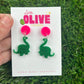 Dino Delight Mini Dangle Earrings - Playful Prehistoric Charm