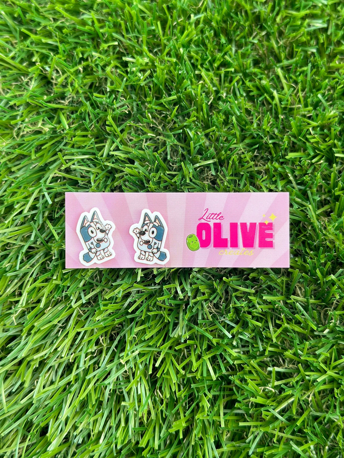 Bluey Stud Earrings - Here Come the Grannies and Bingo's Floppy Bunny and much more!