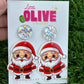 Sleigh the Season with 'Santa Chic' Dangle Earrings!