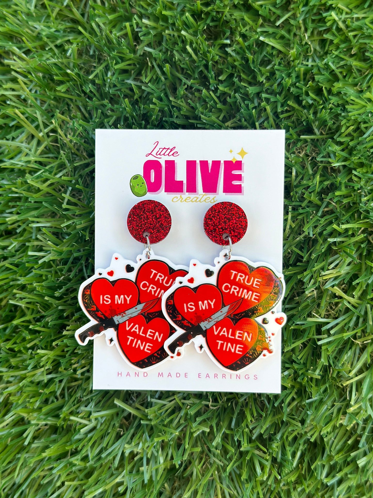 Rebel Chic: True Crime is My Valentine Earrings