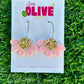 Blossoming Beauty Pastel Daisy Hoop Earrings - Floral Elegance for Every Occasion