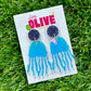 Gorgeous Iridescent Retro Jellyfish Earrings - Dazzling Drop Dangles