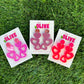 Barbie Inspired Glitter Trio Heart Dangle Earrings - Glamorous Sparkle