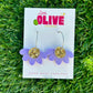 Blossoming Beauty Pastel Daisy Hoop Earrings - Floral Elegance for Every Occasion