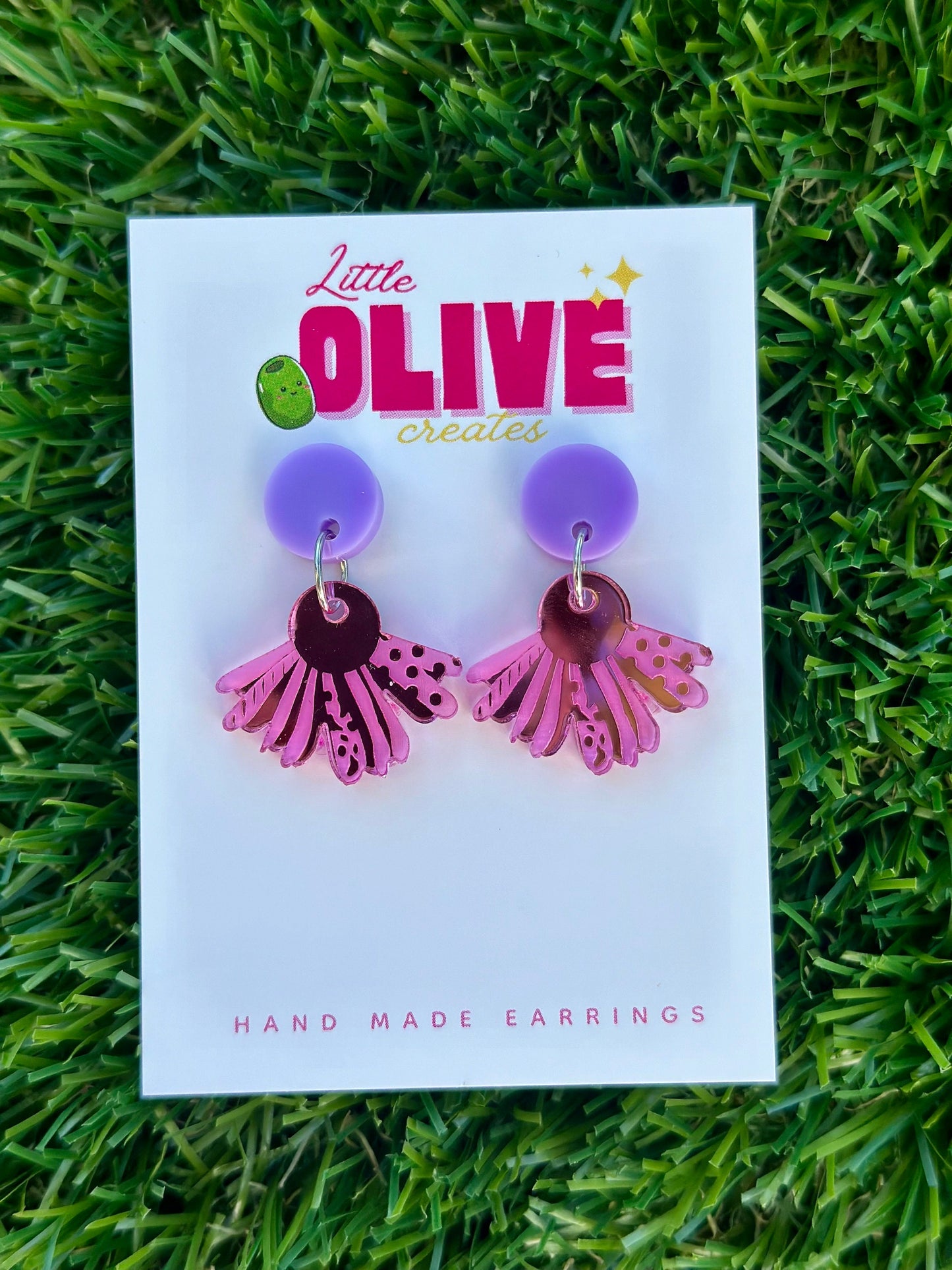 Daisy Delight Daisy Garden Drop Dangle Earrings  – Sparkle and Elegance in Every Drop