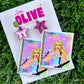 Golden Book style Music Era-Inspired Statement Earrings