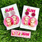 Pink Concert Earrings - Rock Your Look!