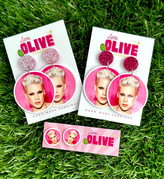 Pink Concert Earrings - Rock Your Look!