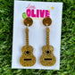 Music Lover Era-Inspired glitter guitar Statement Earrings choose from 3 different colours!