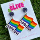 Statement 'Same Love' Pride Earrings