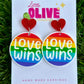Statement 'Love Wins' Pride Earrings