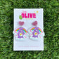 Rainbow Care Bear Dangle Earrings: Perfect for All Ages!