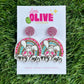 Happy Easter Bunny Celebration Dangle Earrings
