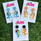 Adorable Bluey Dangle Earrings - Playful Variations for a Whimsical Look