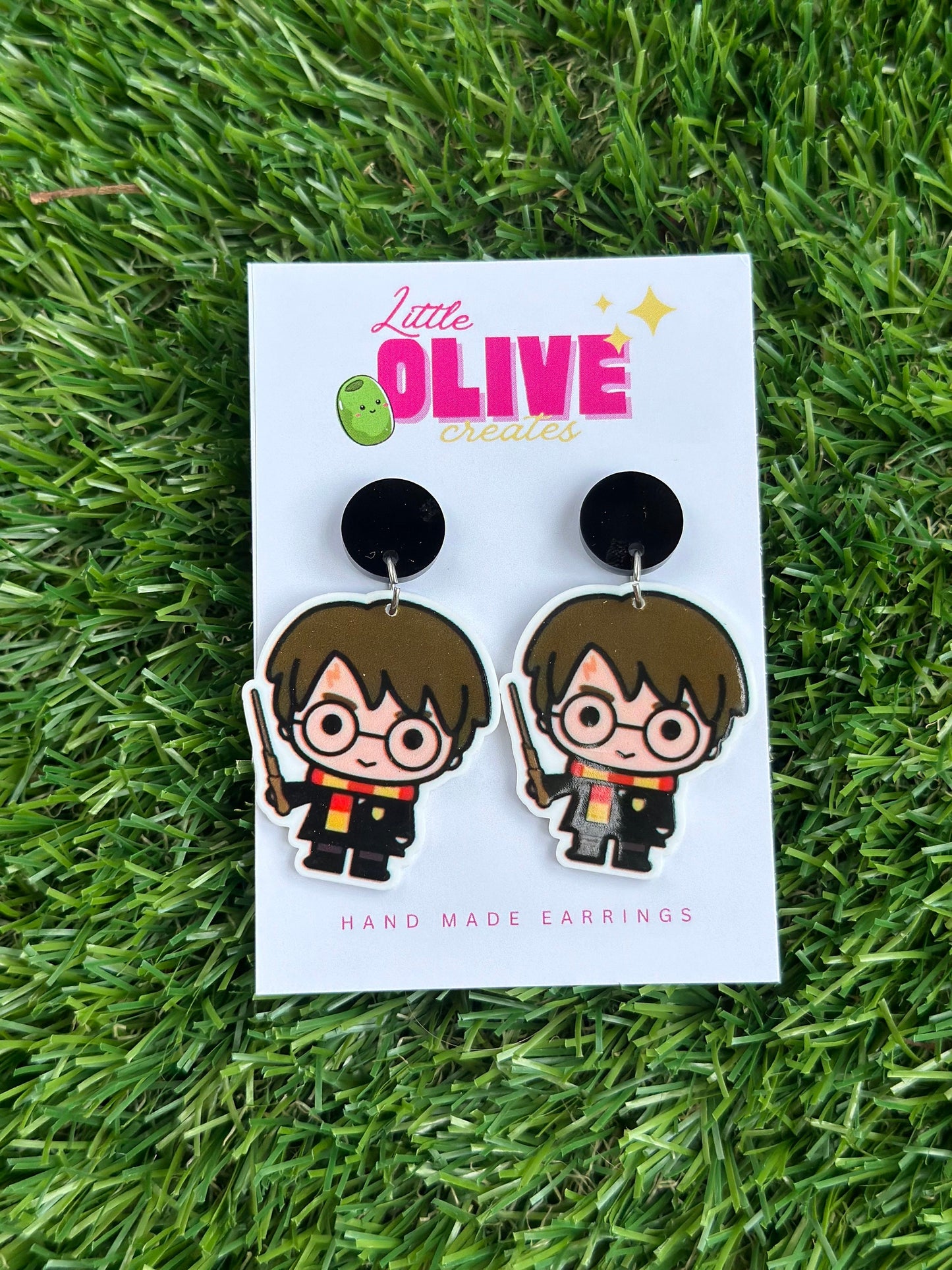 Wizarding World Dangle Earrings - Perfect for Potter Fans!