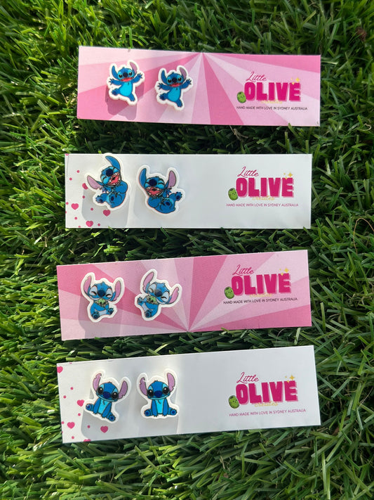 Cute Stitch Stud Earrings – Unleash the Stitchin' Magic!